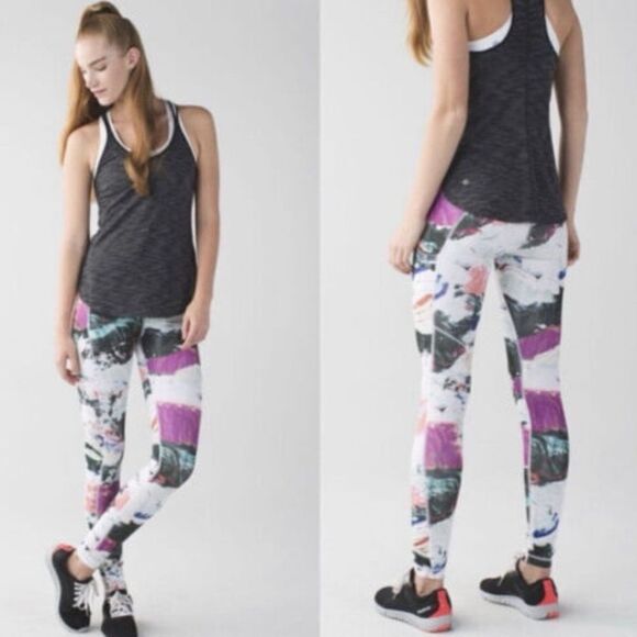 Lululemon Full-on Luxtreme Pigment Wave Run Speed Tight III Leggings Size 4 - Picture 1 of 9